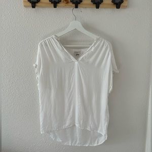 A NEW DAY White Linen Blouse